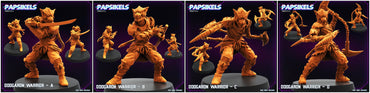 3D Printed Papsikels Odogaron Warrior Set May 2024 Cyberpunk 28mm 32mm (Online Only)