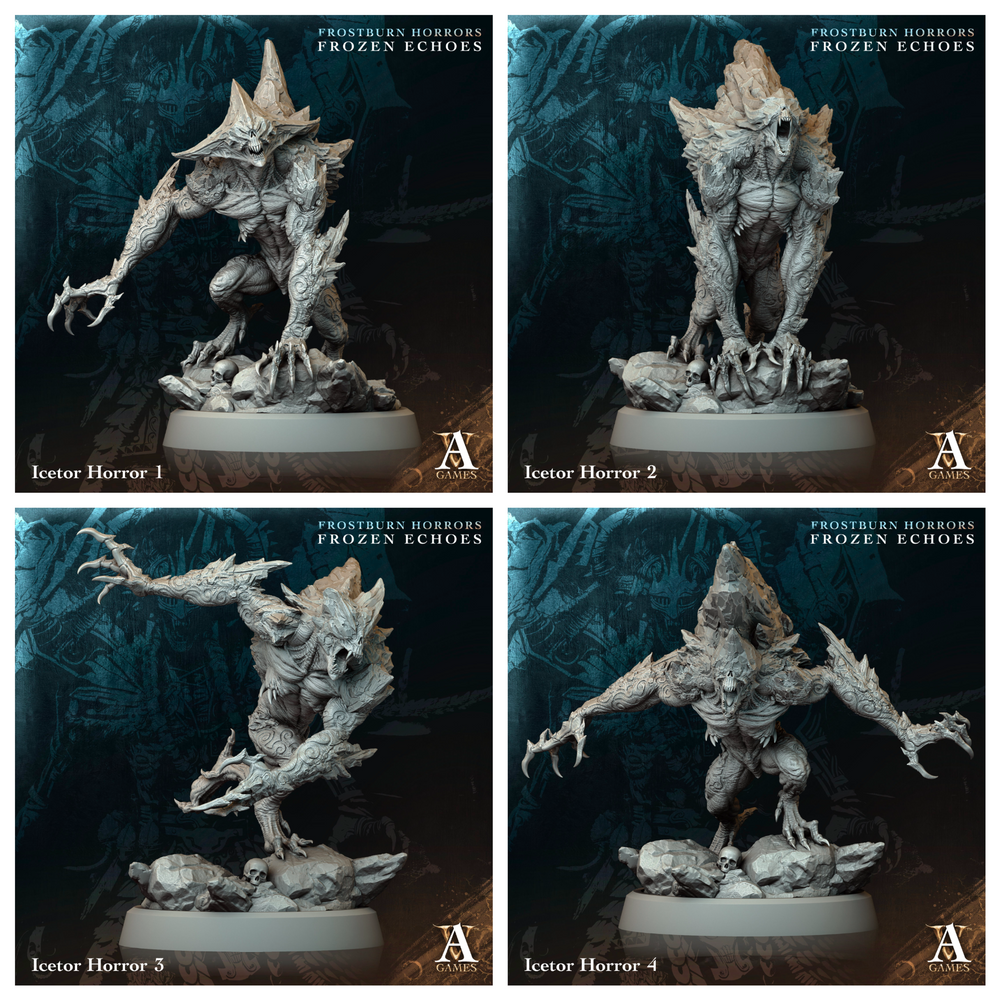 3D Printed Archvillain Games Icetor Horror Frostburn Horrors Frozen Echoes 28 32mm D&D (Online Only)