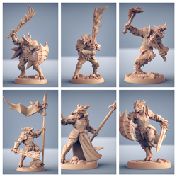 3D Printed Artisan Guild Modulars Dragonguard The Dragonguard 28mm 32mm (Online Only)