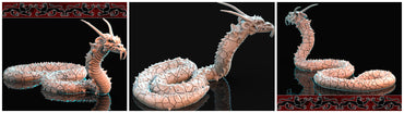 3D Printed Brayan Nafarrate Demonic Snake 28mm 32mm D&D (Online Only)