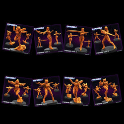 3D Printed Cyberbabe Set JUNE 2024 TRIBES - CYBERPUNK 28mm 32mm (Online Only)