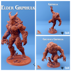 3D Printed Sordane Publishing Grimhulk Set 28mm 32mm D&D (Online Only)