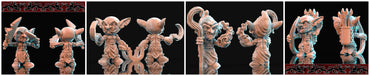 3D Printed Brayan Nafarrate Bestiary Creatures Volume 1 Goblins Set 28mm 32mm D&D (Online Only)