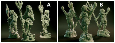 3D Printed Nafarrate Sea Hag Lovecraftian Bestiary 28 32 mm D&D (Online Only)