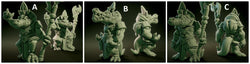 3D Printed Nafarrate Sobek Lovecraftian Bestiary 28 32 mm D&D (Online Only)