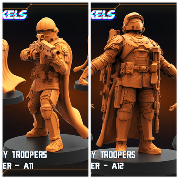 3D Printed Papsikels Democracy Trooper Helljumper Set July 2024 Scifi 28mm 32mm (Online Only)