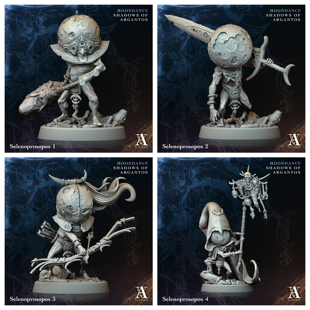 3D Printed Archvillain Games Selenoprosopos Moondance - Shadows of Argantos 28 32mm D&D (Online Only)