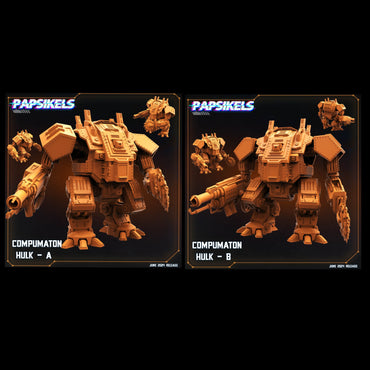 3D Printed Papsikels Compumaton Hulk Set JUNE 2024 SCIFI 28mm 32mm (Online Only)