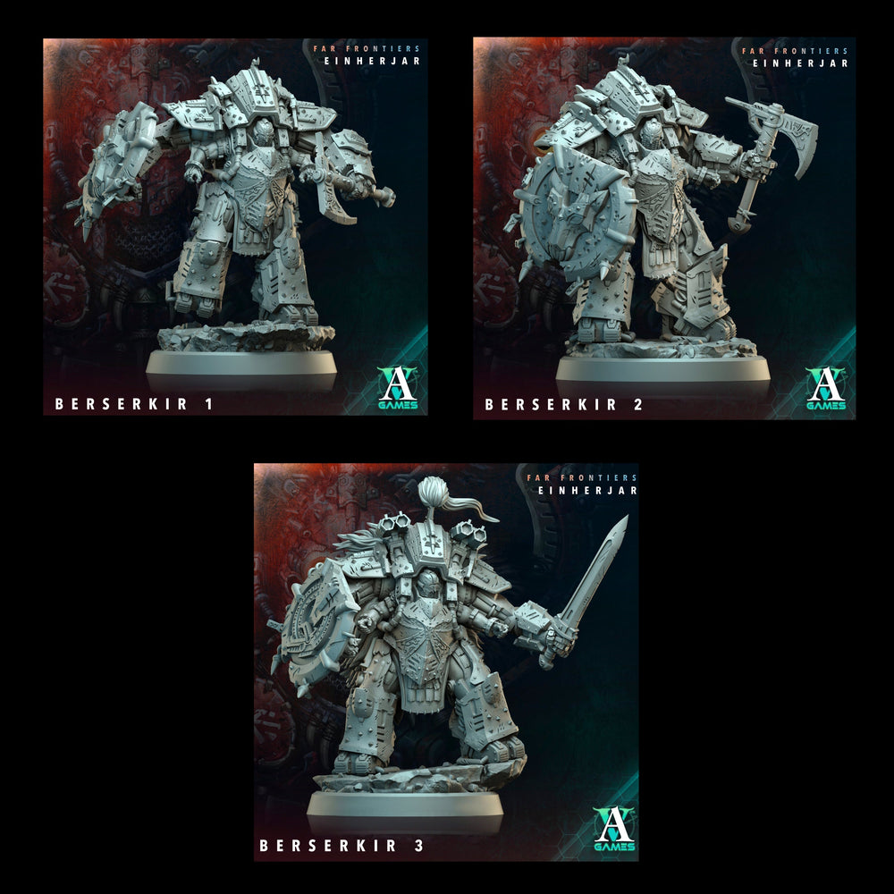 3D Printed Archvillain Games Berserkir Far Frontiers Einherjar 28 32mm D&D (Online Only)