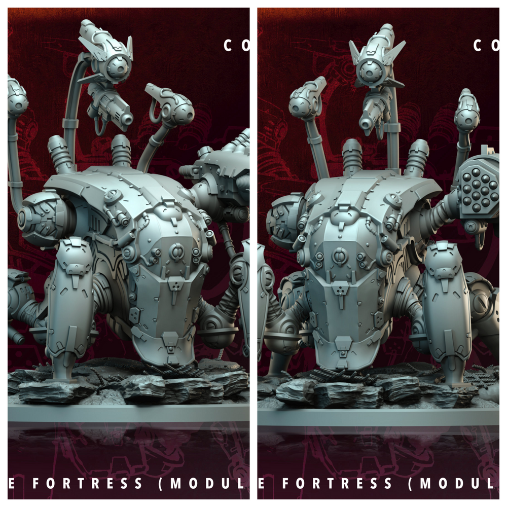 3D Printed Archvillain Games Atomcore Fortress Atomcore Conclave 28 32mm D&D (Online Only)