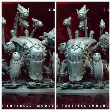 3D Printed Archvillain Games Atomcore Fortress Atomcore Conclave 28 32mm D&D (Online Only)