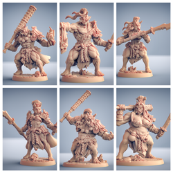 3D Printed Artisan Guild Oni Grunt Set Oni Clan 28mm 32mm (Online Only)