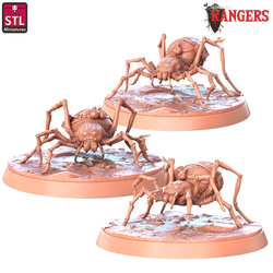3D Printed STL Miniatures Rangers Spiders Rangers  28 - 32mm War Gaming D&D (Online Only)