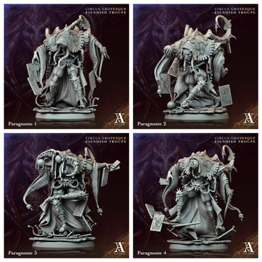 3D Printed Archvillain Games Paragnoste Circus Grotesque Fiendish Troupe 28 32mm D&D (Online Only)
