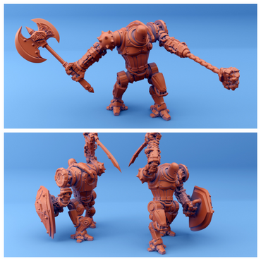 3D Printed Sordane Publishing Arcane Minis Shard Guardians Combat Set Shard Guardian Set 28 32mm D&D (Online Only)