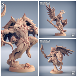 3D Printed Artisan Guild High Griphkins Set Eye Cult Flying Gryphkin 28mm 32mm (Online Only)