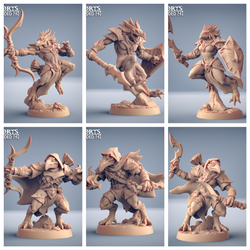 3D Printed Artisan Guild High Griphkins Set Eye Cult Gryphkin 28mm 32mm (Online Only)