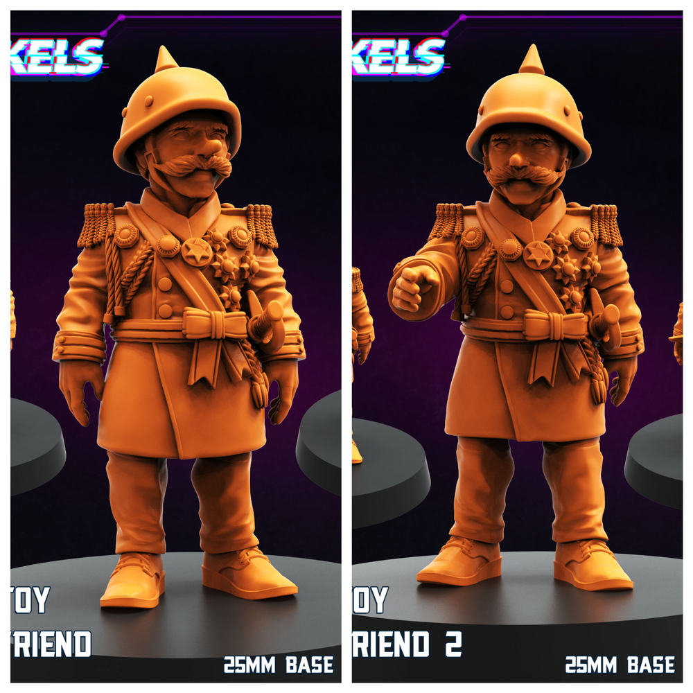 3D Printed Papsikels Organic Toy Kaser Friend Set SEPTEMBER 2024 CYBERPUNK 28mm 32mm (Online Only)