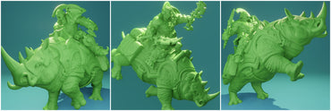 3D Printed Nafarrate Orcs Army Ankylosaurus Rider Orc Set 28 32 mm D&D (Online Only)
