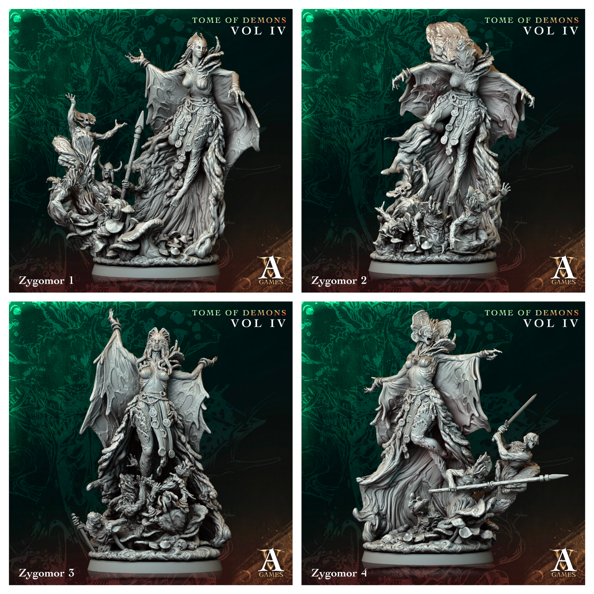 3D Printed Archvillain Games Zygomor Tome of Demons Vol IV 28 32mm D&D (Online Only)