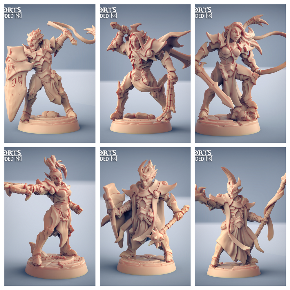 3D Printed Artisan Guild Ashen Inquisitor Set Ashen Alfar Inquisitors 28mm 32mm (Online Only)