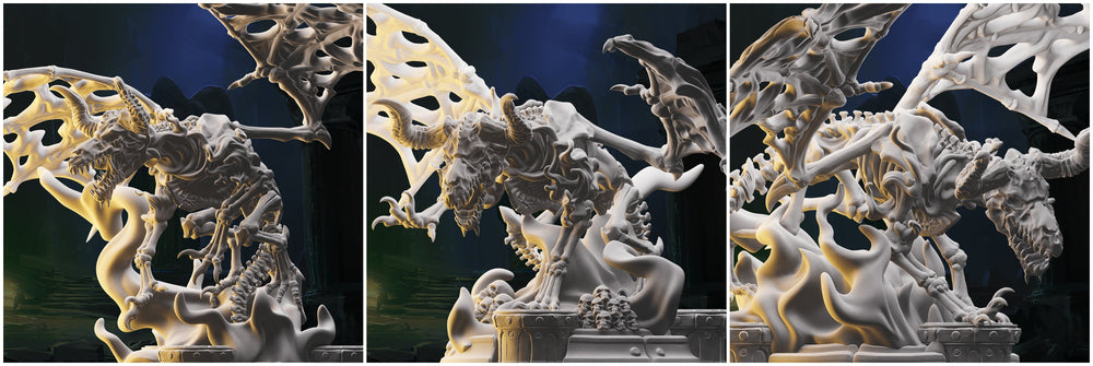 3D Printed Nafarrate Skeletons Army Bone Dragon Set 28mm 32mm D&D (Online Only)