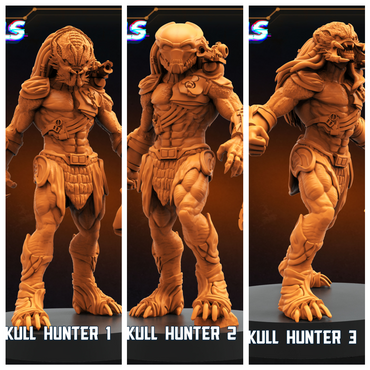 3D Printed Papsikels Berserker Skull Hunter Set July 2024 Scifi 28mm 32mm (Online Only)