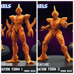 3D Printed Papsikels Battle Creature Collaboration Form Set October 2024 Cyberpunk 28mm 32mm (Online Only)