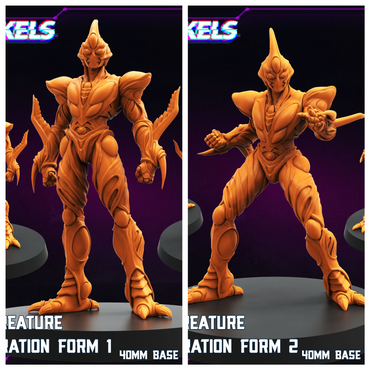 3D Printed Papsikels Battle Creature Collaboration Form Set October 2024 Cyberpunk 28mm 32mm (Online Only)