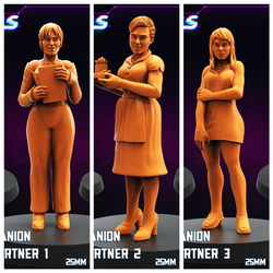 3D Printed Papsikels Digital Companion Domestic Partner Set October 2024 Cyberpunk 28mm 32mm (Online Only)