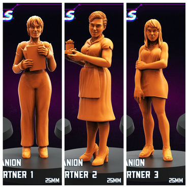 3D Printed Papsikels Digital Companion Domestic Partner Set October 2024 Cyberpunk 28mm 32mm (Online Only)