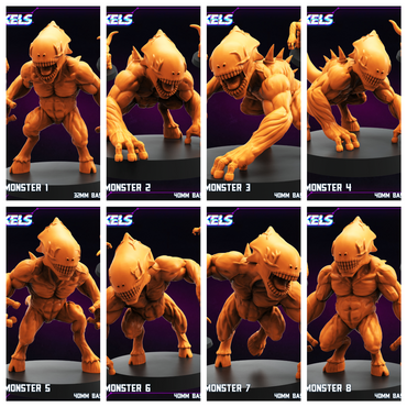 3D Printed Papsikels Training Monster Nov 2024 Cyberpunk 28mm 32mm (Online Only)