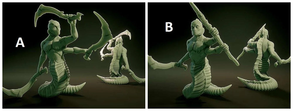 3D Printed Nafarrate Gnor Lovecraftian Bestiary 28 32 mm D&D (Online Only)