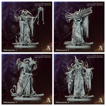 3D Printed Archvillain Games Malcantarius Circus Grotesque Fiendish Troupe 28 32mm D&D (Online Only)