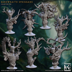 3D Printed Artisan Guild Barkwraith Spriggans Busts 28mm 32mm (Online Only)