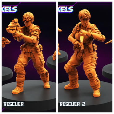3D Printed Papsikels Hostage Rescuer February 2025 Cyberpunk 28mm 32mm (Online Only)