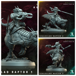 3D Printed Archvillain Games Scaleclad Raptor Scaleclad Huntpack 28 32mm D&D (Online Only)