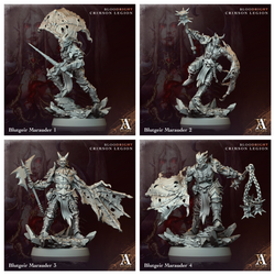 3D Printed Archvillain Games Blutgeir Marauder Bloodright - Crimson Legion 28 32mm D&D (Online Only)
