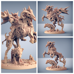 3D Printed Artisan Guild Azekiel the Nightmare Oldburg Fallen Ones 28mm 32mm (Online Only)