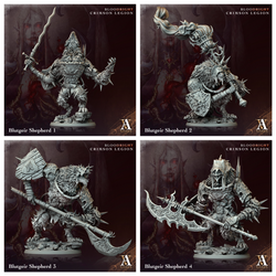 3D Printed Archvillain Games Blutgeir Shepherd Bloodright - Crimson Legion 28 32mm D&D (Online Only)