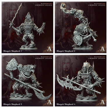 3D Printed Archvillain Games Blutgeir Shepherd Bloodright - Crimson Legion 28 32mm D&D (Online Only)