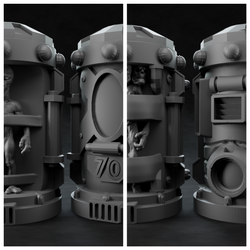 3D Printed Nafarrate Alien Capsule Set Space Orcs 28 32 mm D&D (Online Only)