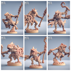 3D Printed Artisan Guild Death-Tide Jurakins Set Death-Tide Jurakin 28mm 32mm (Online Only)