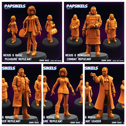 3D Printed Papsikels August 2024 Cyberpunk Nexus 6 Set 28mm 32mm (Online Only)