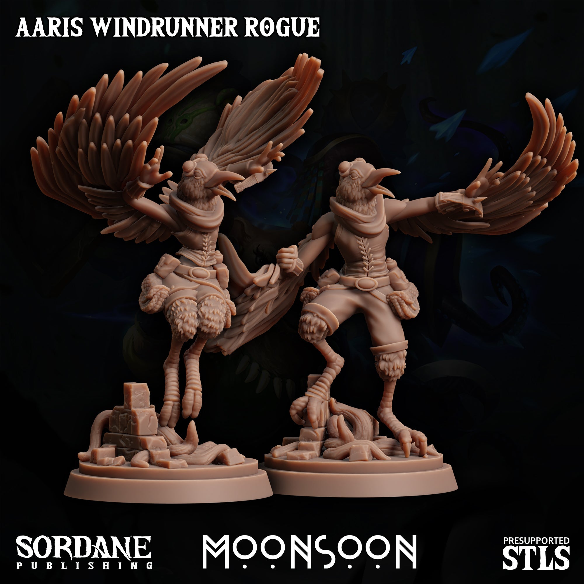 3D Printed Sordane Publishing Aaris Rogue Amakalee Moonsoon 28 32mm D&D (Online Only)