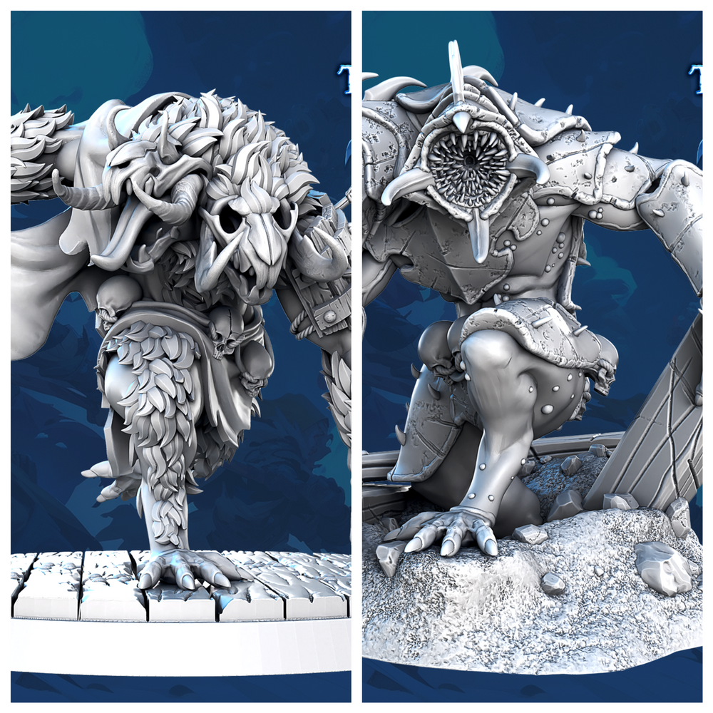 3D Printed STL Miniatures Toravor Core Characters The Frost City 3 28 - 32mm War Gaming D&D (Online Only)