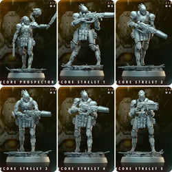 3D Printed Archvillain Games Atomcore Strelets Prospector Atomcore Maniple 28 32mm D&D (Online Only)