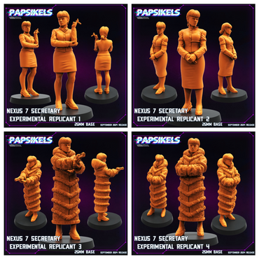 3D Printed Papsikels Nexus 7 Experimental Replicant Set SEPTEMBER 2024 CYBERPUNK 28mm 32mm (Online Only)