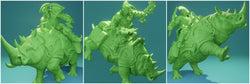 3D Printed Nafarrate Rhino Rider Orc Set Orcs Army 28 32 mm D&D (Online Only)