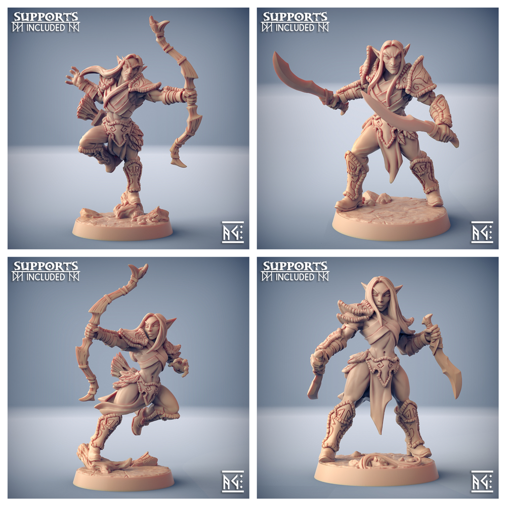 3D Printed Artisan Guild Deepwood Alfar Deepwood Alfar Set 28mm 32mm (Online Only)
